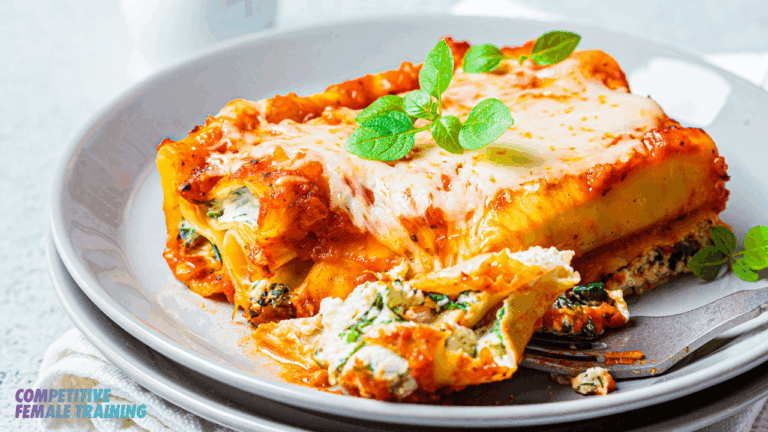 🌿 Low-Fat Spinach & Beef Lasagna